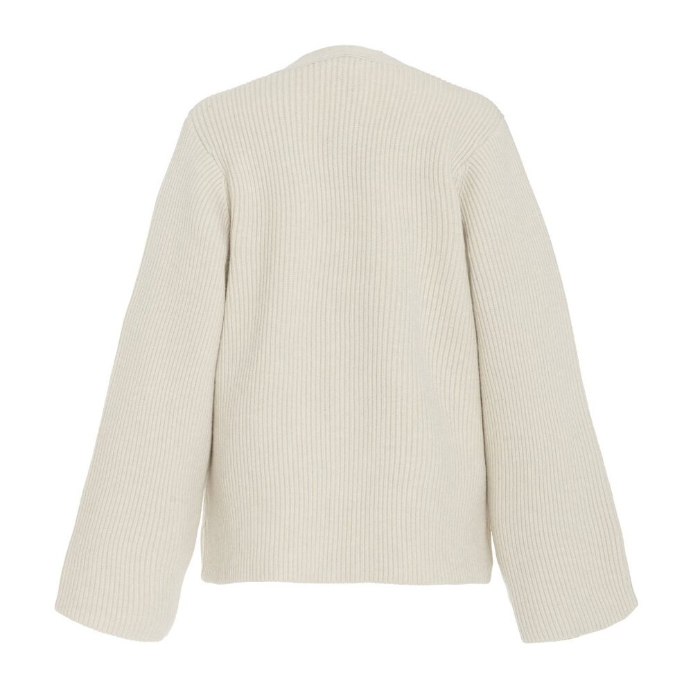 Toteme Lambswool Knit Cardigan SZ Small - Picture 4 of 9